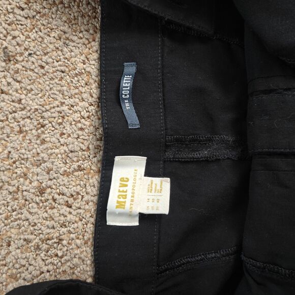 Anthropologie Maeve Jumpsuit Women's 10 Colette Linen Cropped Wide-Leg Overalls - Picture 10 of 15